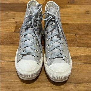 Taupe Gray High-Top Converse